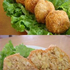 A picture of Ground Meat Cutlets with Lots of Cabbage.