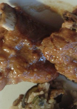 A picture of Pineapple bake ribs.