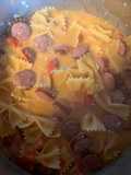 One pot smoked sausage & pasta dish