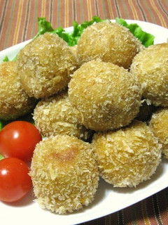 A picture of Chewy Taro Root and Cheese Croquettes.