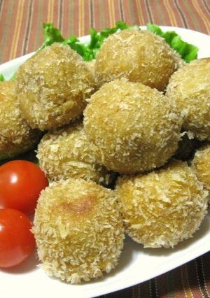A picture of Chewy Taro Root and Cheese Croquettes.