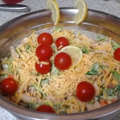 A picture of My Chicken Sweetcorn Pasta with a Touch of Mexico 😉.