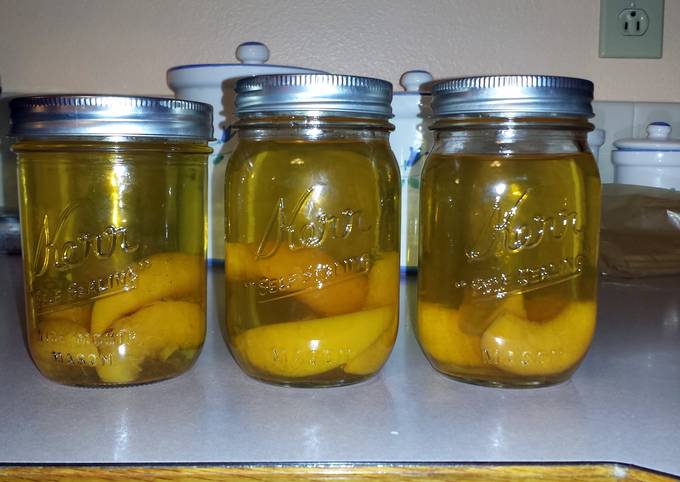 Recipe of Perfect JRs Peach pie moonshine