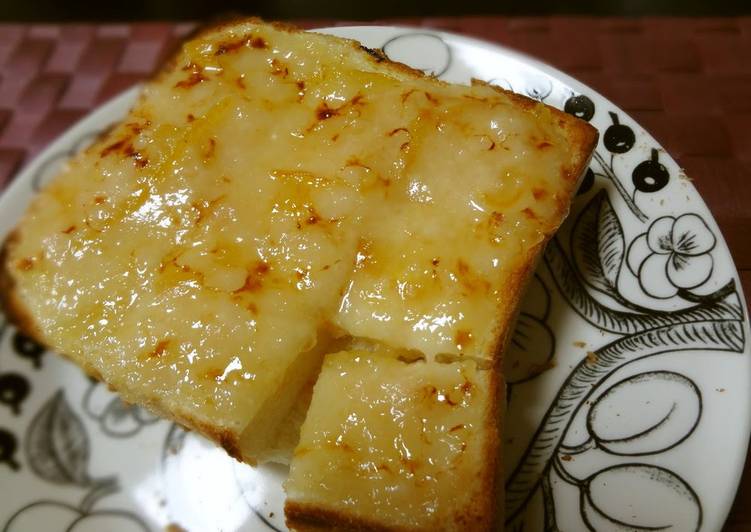 Recipe of Speedy Sake Lees & Yuzu Tea Adult Sweet Toast