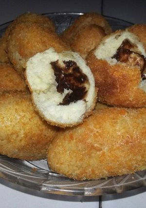 Foto resep Roti goreng pisang coklat
