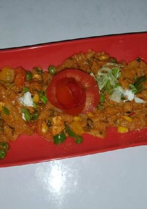A picture of Corn peas vege.