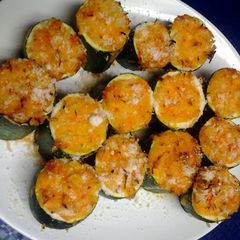 A picture of Zucchini stuffed.