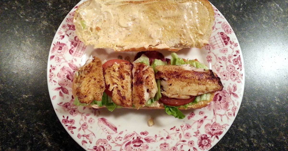 Blackened Tilapia Sandwiches Recipe by Countrycooker75 Cookpad