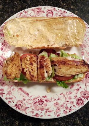 A picture of Blackened Tilapia Sandwiches.