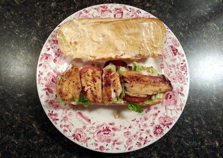 Recipe of Any-night-of-the-week Blackened Tilapia Sandwiches