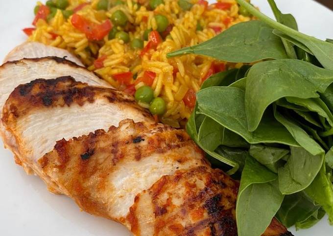 Recipe of Quick Homemade Peri Peri Chicken and Spicy Rice