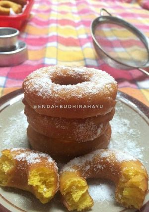 Foto resep Donat labu kuning(waluh).. irit tanpa telur n empyuuk
