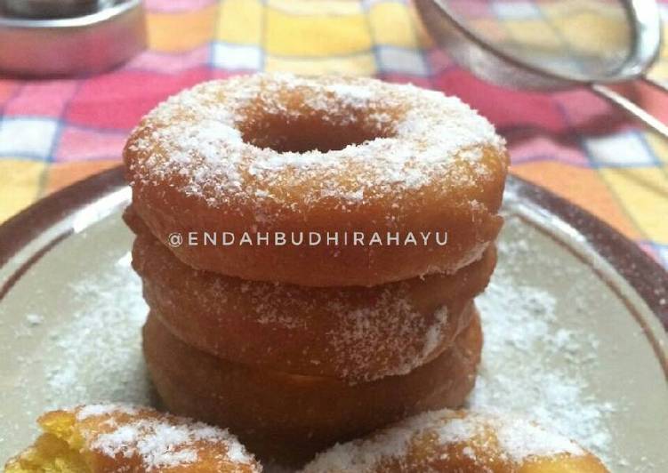 Donat labu kuning(waluh).. irit tanpa telur n empyuuk