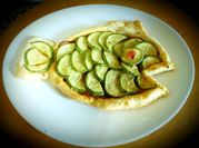 Une photo de courgettes thon