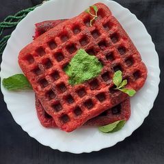 A picture of Handva Waffle.