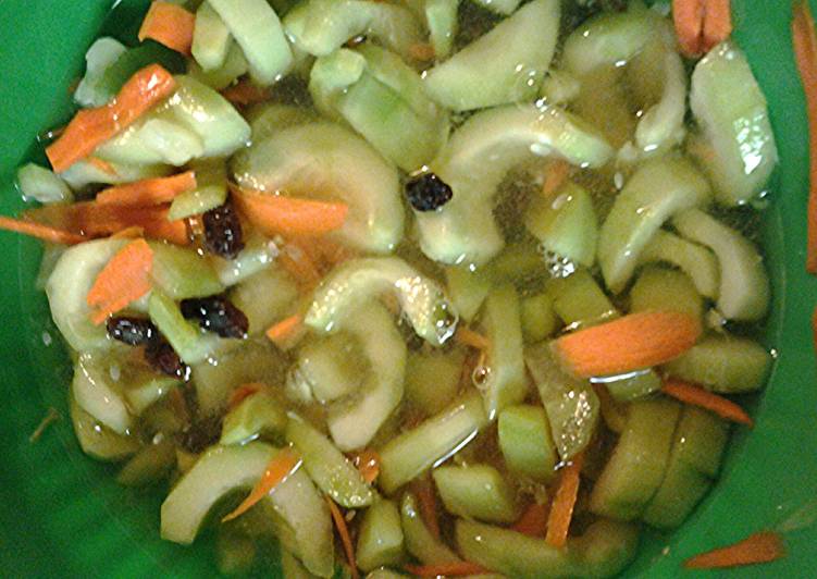 Steps to Make Favorite Cucumbers and carrots