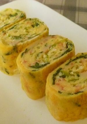 A picture of Crab Stick Tamagoyaki.