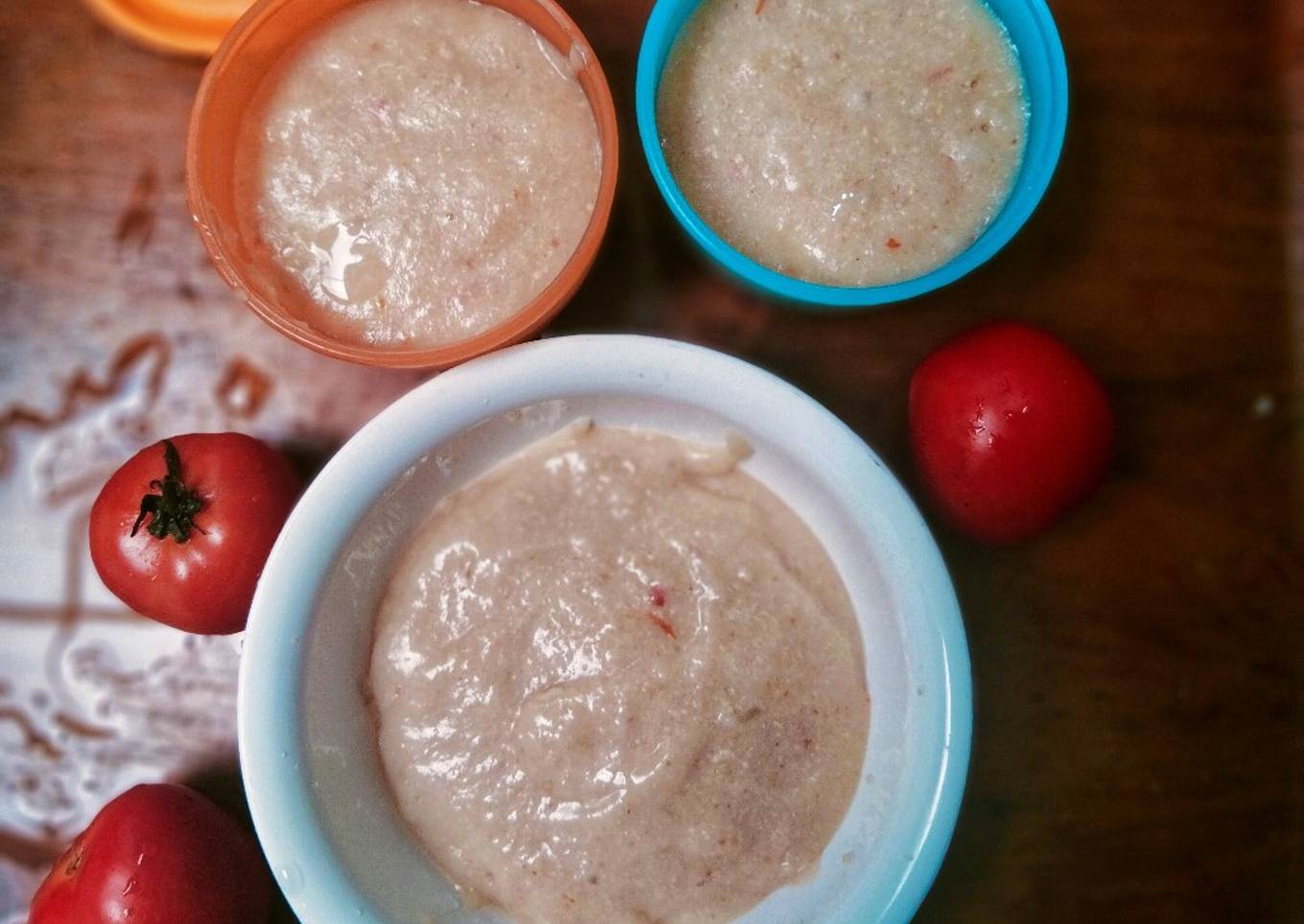 Bubur Sup Ayam Tomat MPASI 6 Bulan Day 19