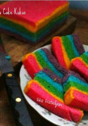 Foto resep Rainbow Cake Kukus