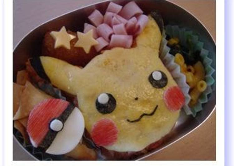 How to Make Super Quick Homemade Easy &#34;Pikachu Omelette&#34; Charaben