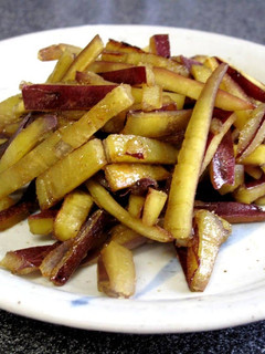 A picture of Sweet Potato Kinpira Stir Fry.