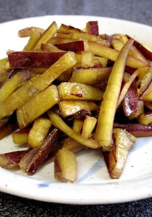 A picture of Sweet Potato Kinpira Stir Fry.