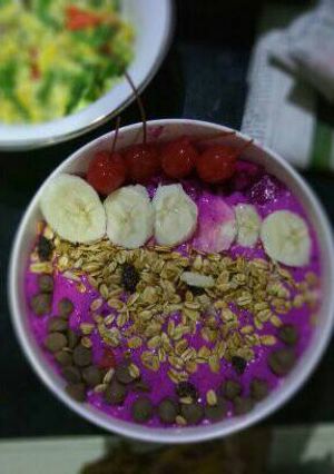 Foto resep Red dragon smoothie bowl