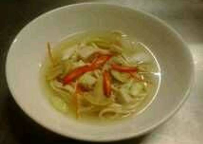 Recipe of Homemade Chicken Noodles soup