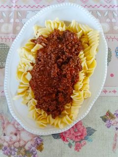 PASTA mit Hack-Schoko -Soße Rezepthauptbild