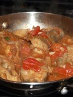 A picture of Stew Fish (Caribbean dish).