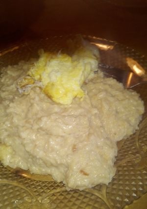 Una foto de Arroz cremoso con choclo y queso