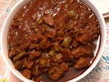 Nopales con carne a 2 chiles 🤤🤤