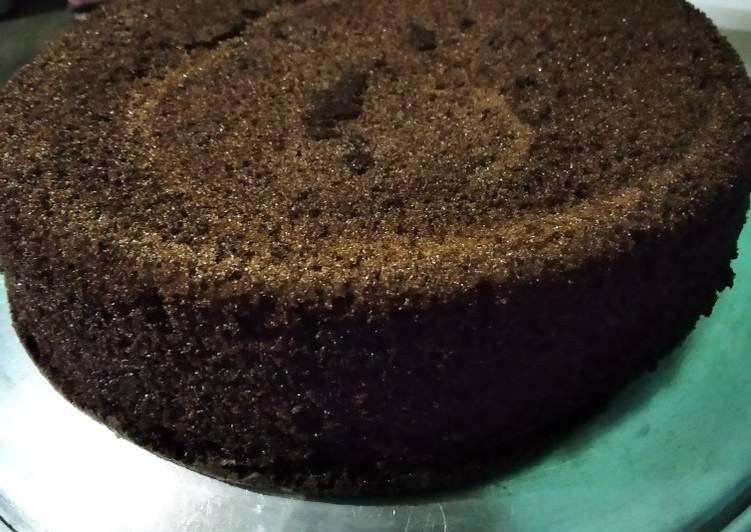 Cara Gampang Membuat Bolu coklat base cake ultah, Sempurna