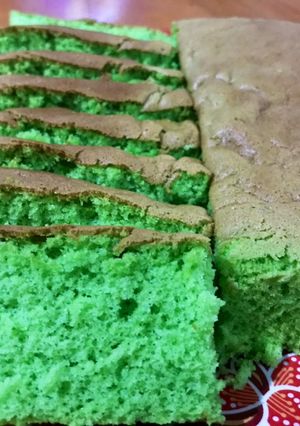 Foto resep Bolu pandan 3 telur takaran sendok
