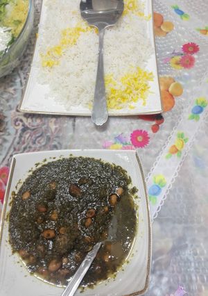 عکسی از دستور قورمه سبزی با بوقلمون