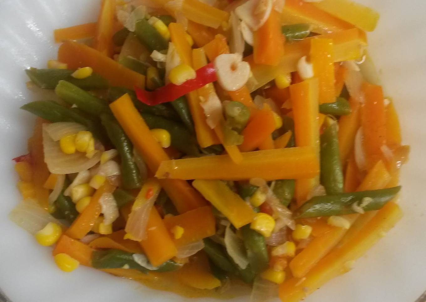 Vegetable saute (tumisan cah wortel)
