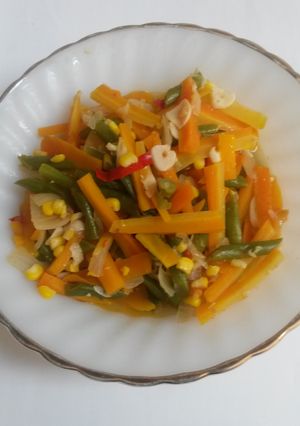 A picture of Vegetable saute (tumisan cah wortel).