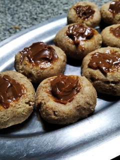 Una foto de Pepas integrales de dulce de leche