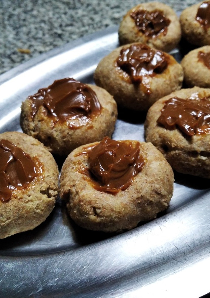 Una foto de Pepas integrales de dulce de leche