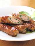 Teriyaki Pork Shiso and Mentaiko Rolls