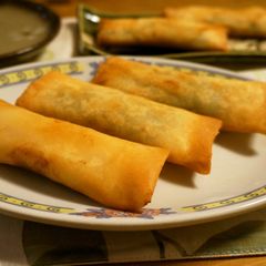 A picture of My Family's Crispy Shrimp Spring Rolls.