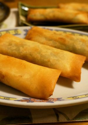 A picture of My Family's Crispy Shrimp Spring Rolls.