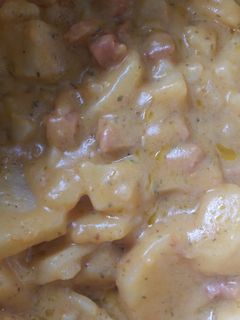 A picture of Cheesy Ranch Crockpot Ham and Potatoes.