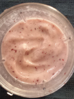 A picture of Grape banana smoothie.