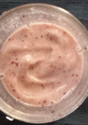A picture of Grape banana smoothie.