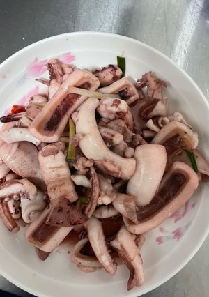 清炒鮮魷魚🦑 的食譜成品照片