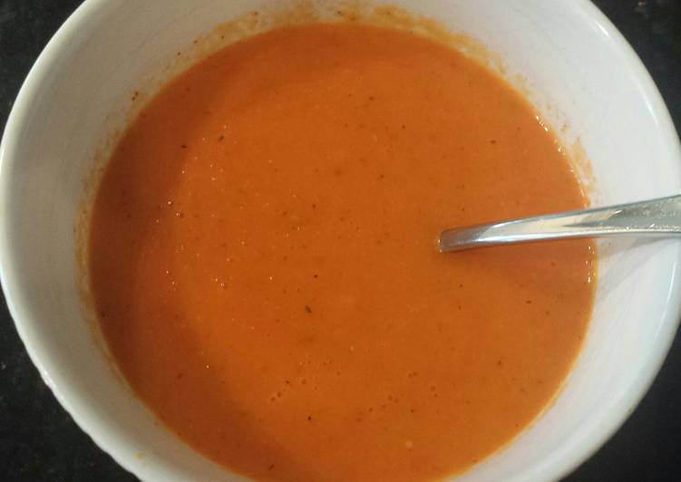 Easiest Way to Make Super Quick Homemade Red pepper soup