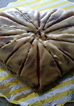 Una foto de Torta de vainilla con crema betún