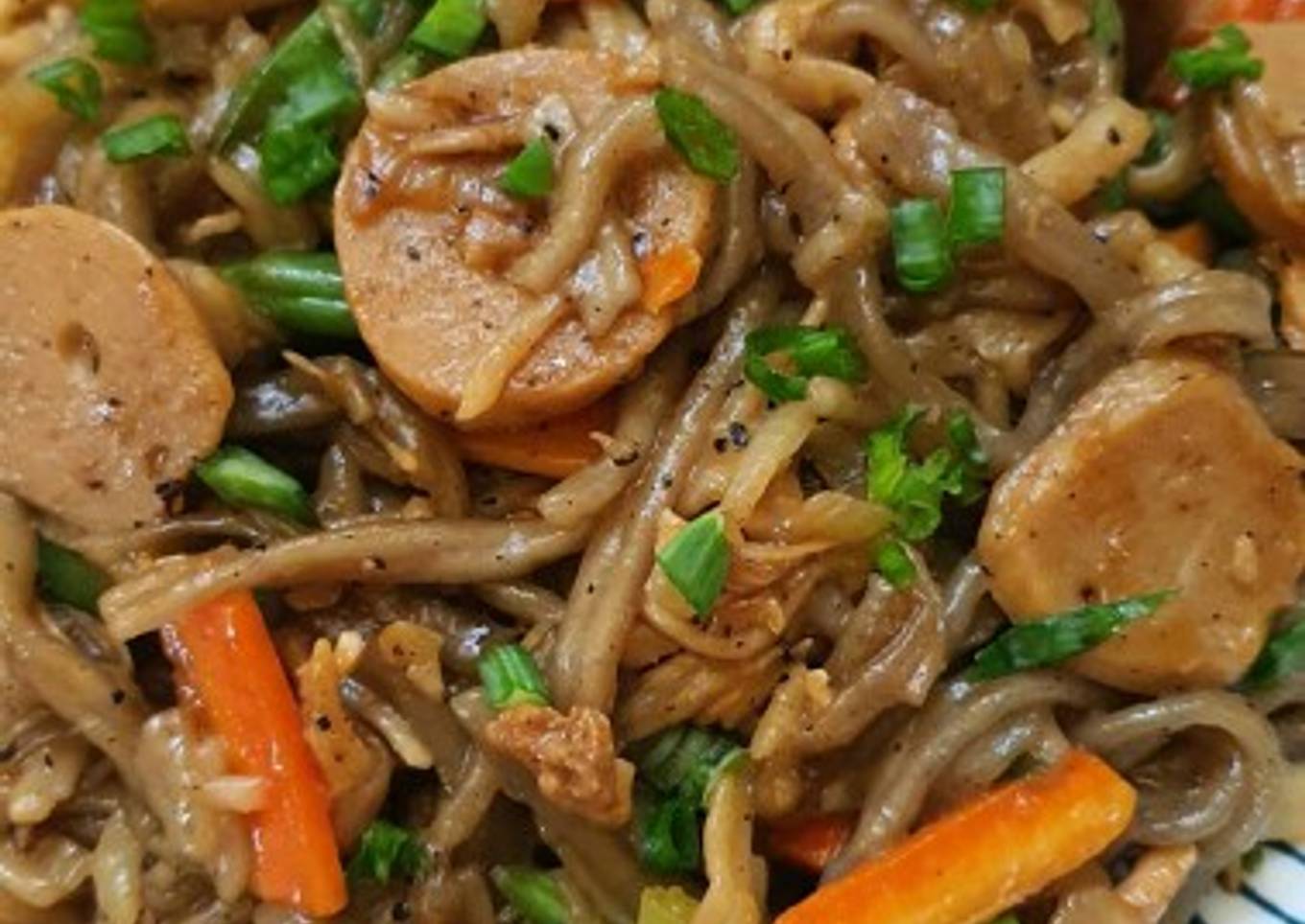 Mie Goreng Lada Hitam (Mie Home Made)