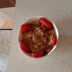 A picture of Fruit parfait my way.